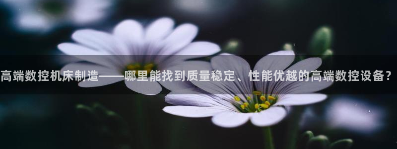 天辰娱乐39974神：高端数控机床制造——哪里能找到质量稳定、性能优越的高端数控设备？