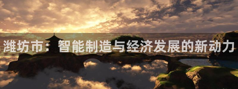 天辰娱乐61116：潍坊市：智能制造与经济发展的新动力