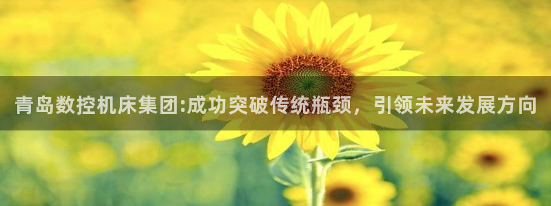 天辰水娱乐：青岛数控机床集团:成功突破传统瓶颈，引领未来发展方向