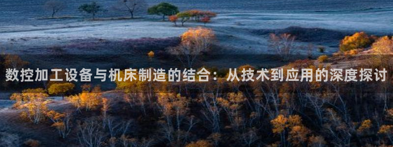 天辰娱乐 231639：数控加工设备与机床制造的结合：从技术到应用的深度探讨
